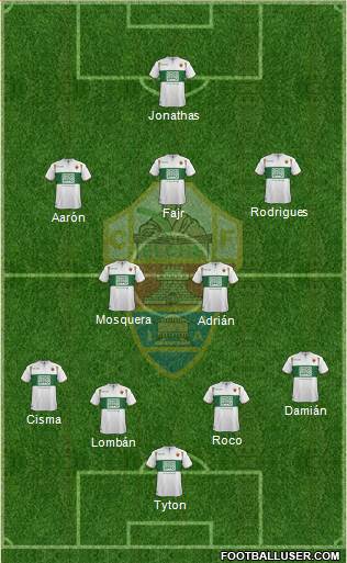 Elche C.F., S.A.D. Formation 2015