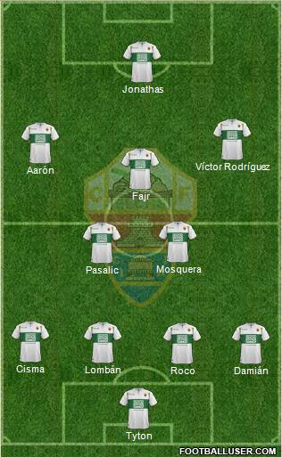 Elche C.F., S.A.D. Formation 2015