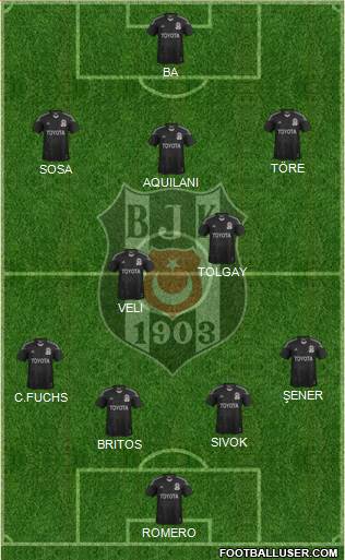Besiktas JK Formation 2015