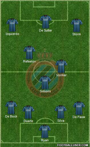 Club Brugge KV Formation 2015