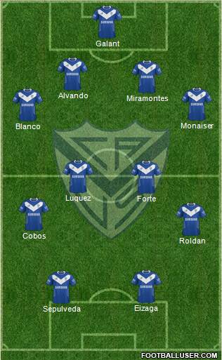 Vélez Sarsfield Formation 2015