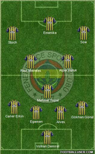 Fenerbahçe SK Formation 2015