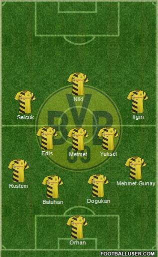 Borussia Dortmund Formation 2015