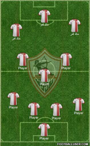 Zamalek Sporting Club Formation 2015