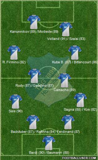 TSG 1899 Hoffenheim Formation 2015