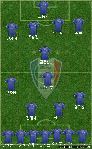 Suwon Samsung Blue Wings Formation 2015