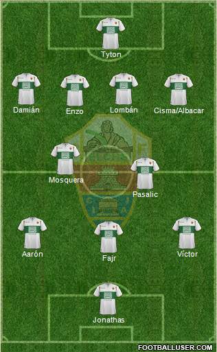 Elche C.F., S.A.D. Formation 2015