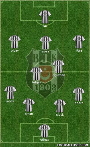 Besiktas JK Formation 2015