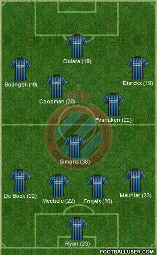 Club Brugge KV Formation 2015