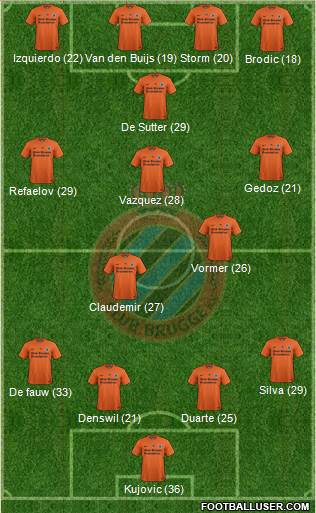 Club Brugge KV Formation 2015