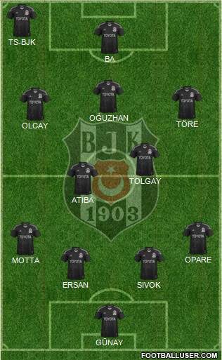 Besiktas JK Formation 2015