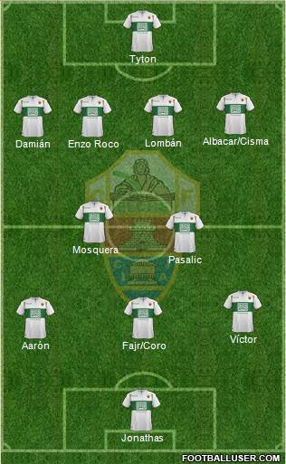 Elche C.F., S.A.D. Formation 2015