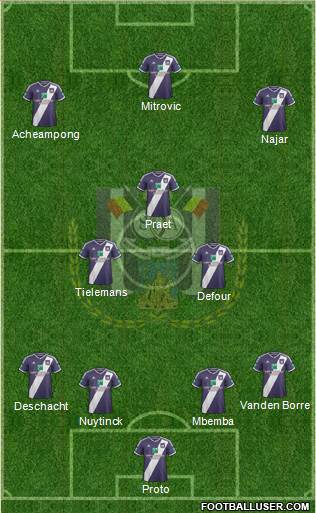RSC Anderlecht Formation 2015
