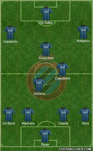 Club Brugge KV Formation 2015
