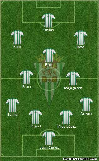 Córdoba C.F., S.A.D. Formation 2015