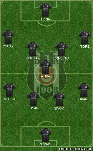Besiktas JK Formation 2015