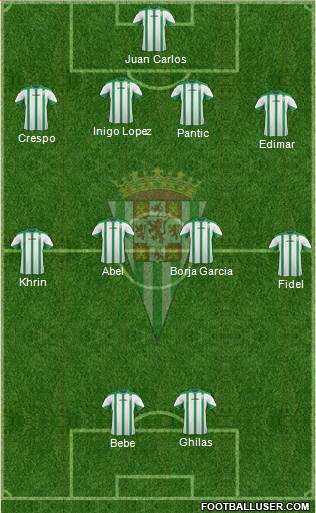 Córdoba C.F., S.A.D. Formation 2015