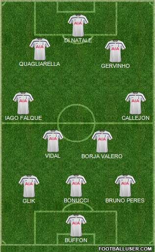 Tottenham Hotspur Formation 2015