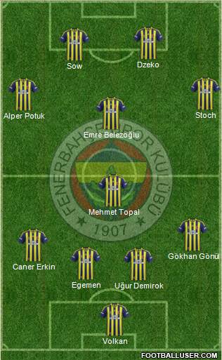 Fenerbahçe SK Formation 2015