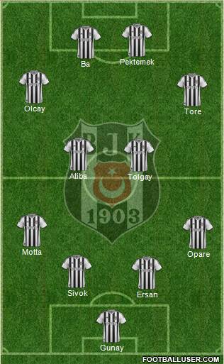 Besiktas JK Formation 2015