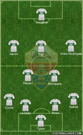 Elche C.F., S.A.D. Formation 2015