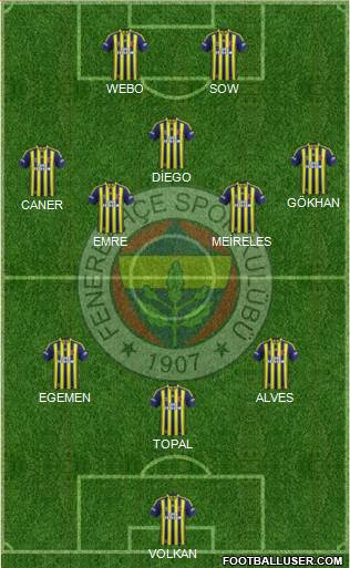 Fenerbahçe SK Formation 2015