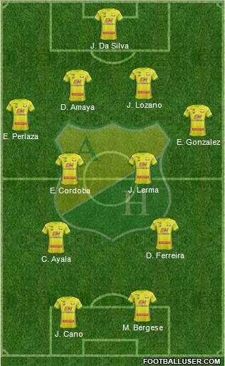 CD Atlético Huila Formation 2015