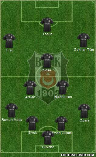 Besiktas JK Formation 2015
