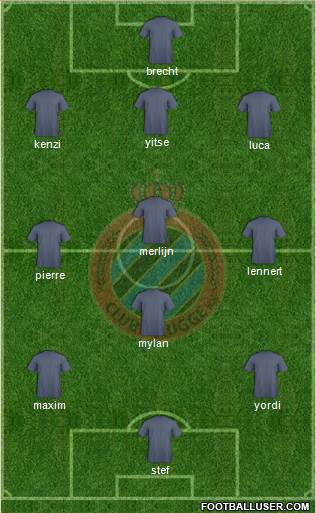 Club Brugge KV Formation 2015