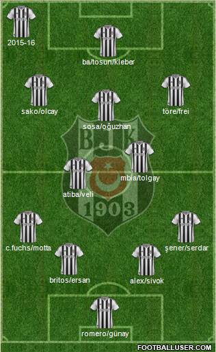 Besiktas JK Formation 2015