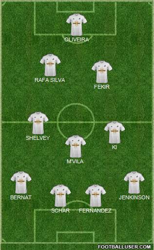 Swansea City Formation 2015