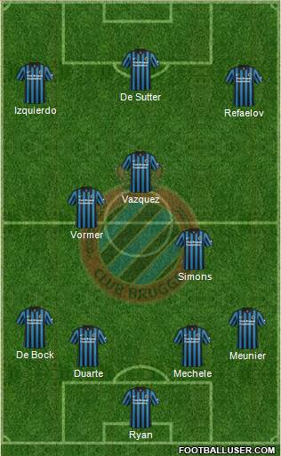 Club Brugge KV Formation 2015