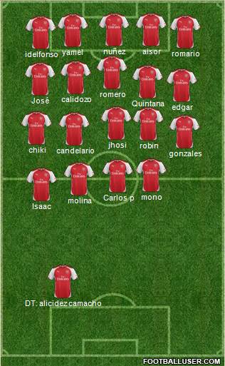 Arsenal Formation 2015