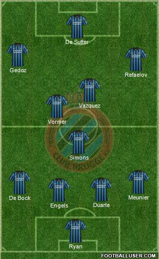 Club Brugge KV Formation 2015