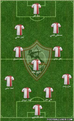 Zamalek Sporting Club Formation 2015