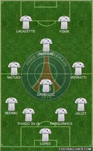 Paris Saint-Germain Formation 2015