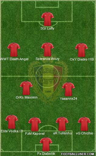Belgium Formation 2015