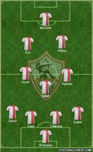 Zamalek Sporting Club Formation 2015