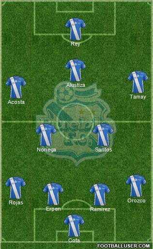 Club Puebla de la Franja Formation 2015