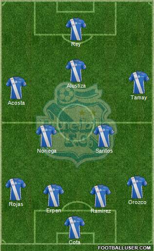 Club Puebla de la Franja football formation