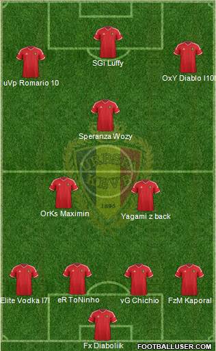 Belgium Formation 2015