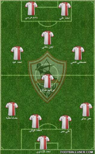 Zamalek Sporting Club Formation 2015