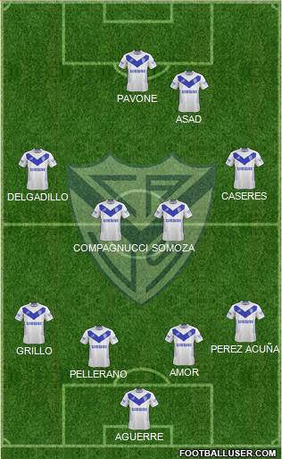 Vélez Sarsfield Formation 2015