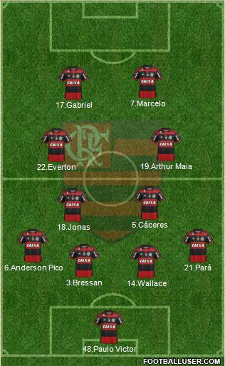 CR Flamengo Formation 2015