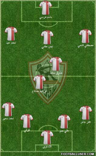 Zamalek Sporting Club Formation 2015