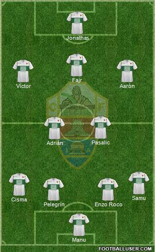 Elche C.F., S.A.D. Formation 2015