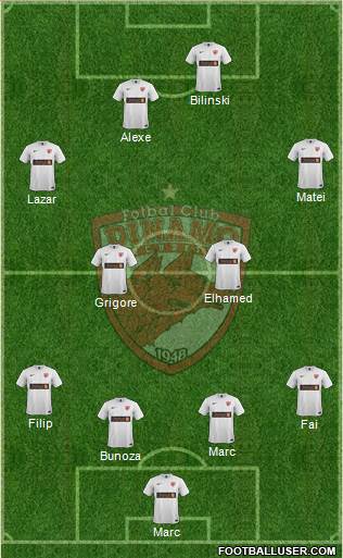 FC Dinamo 1948 Bucharest Formation 2015