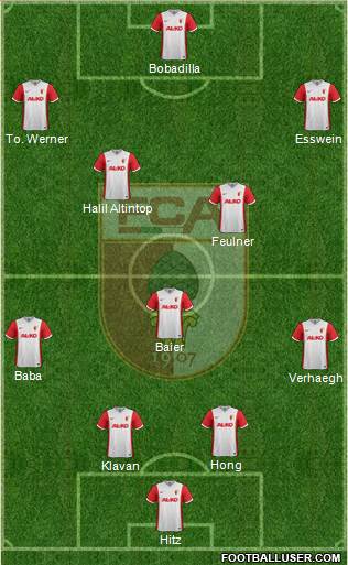 FC Augsburg Formation 2015