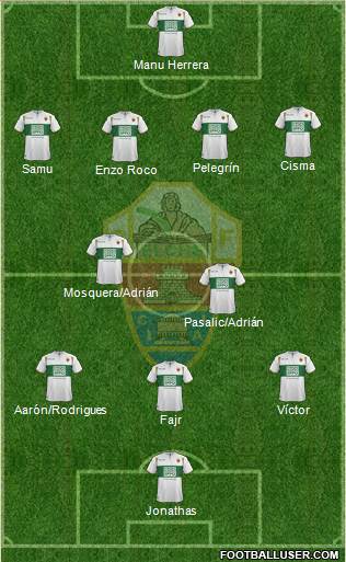 Elche C.F., S.A.D. Formation 2015
