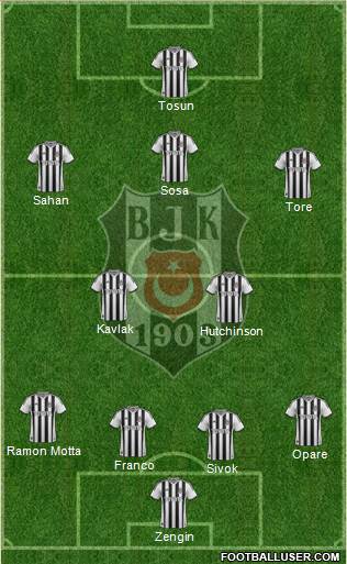 Besiktas JK Formation 2015